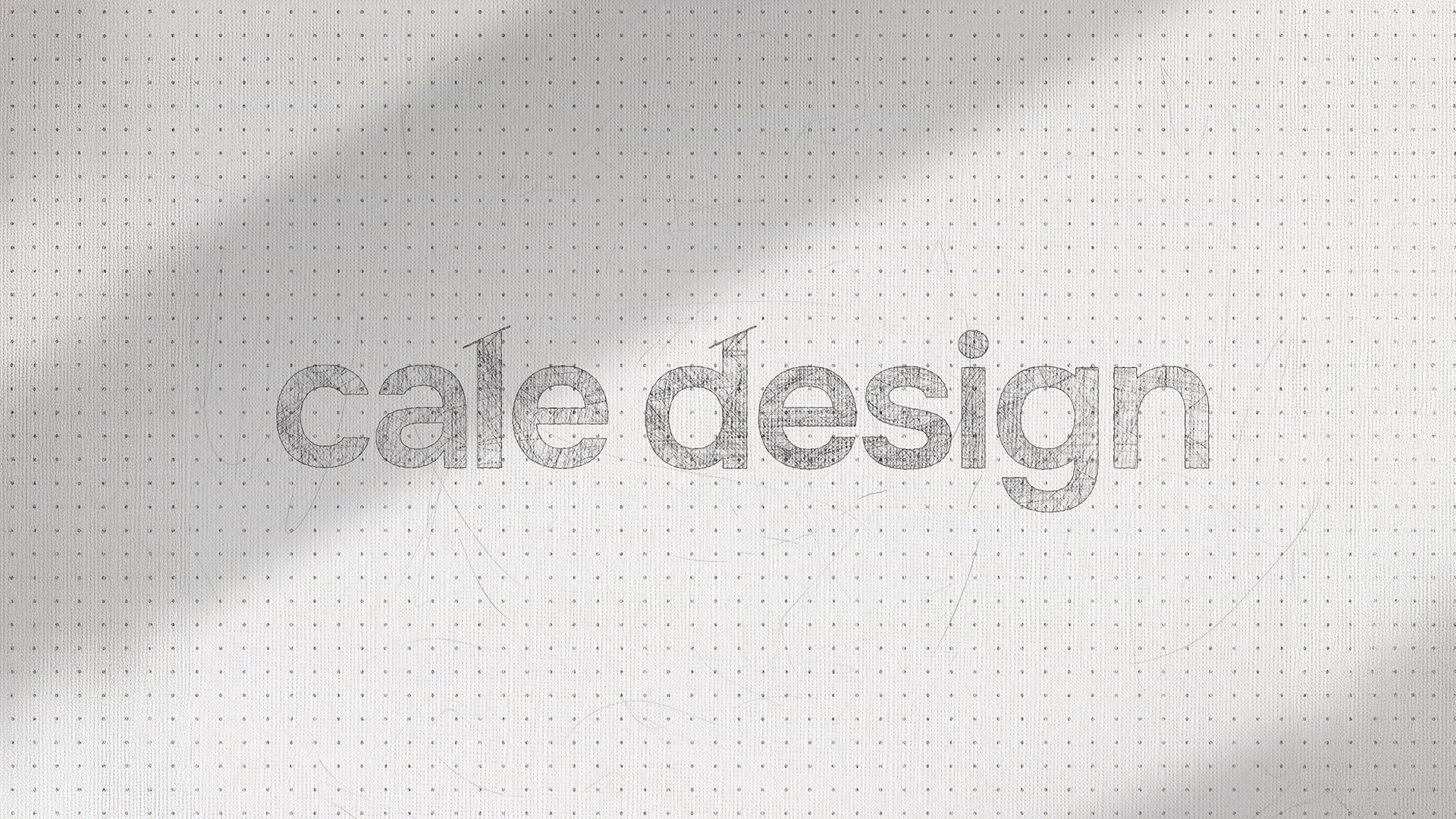 cale design - Wordmark Construction Sketch