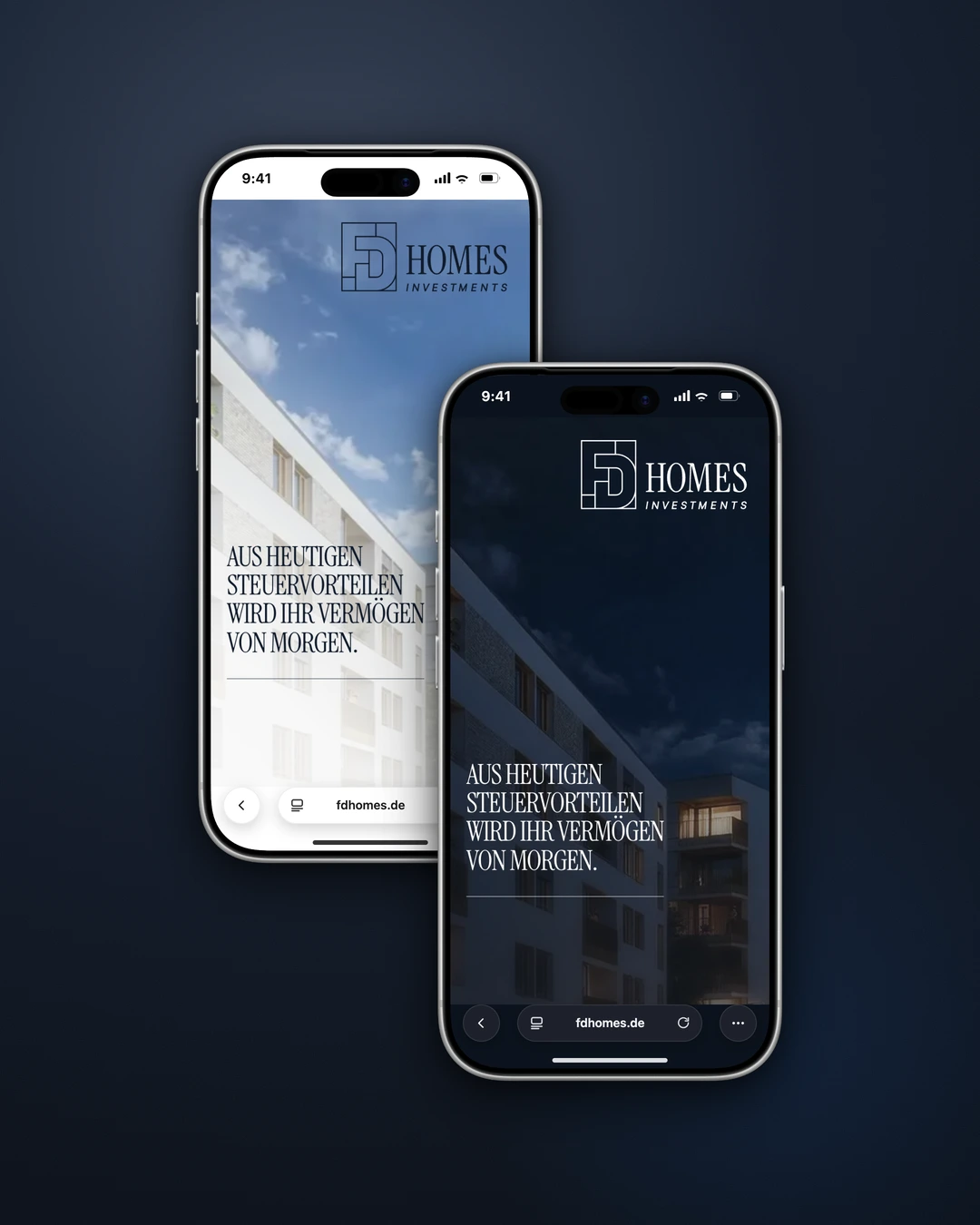 FD Homes Investments - Mobile Hero by Day and by Night
