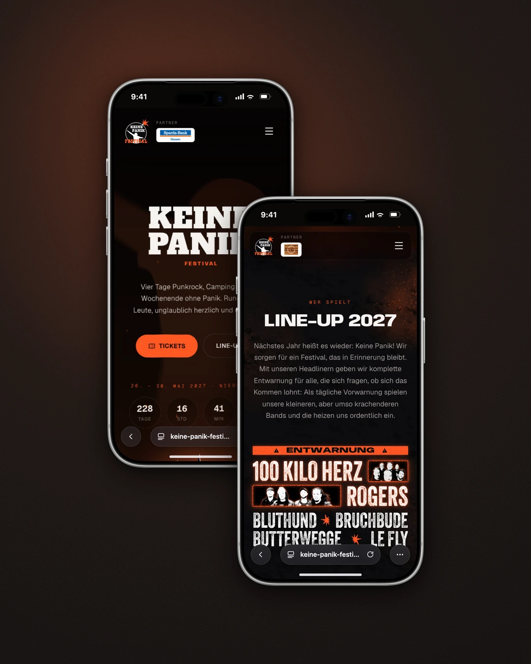 Keine Panik Festival - Mobile Home and Line-up Poster