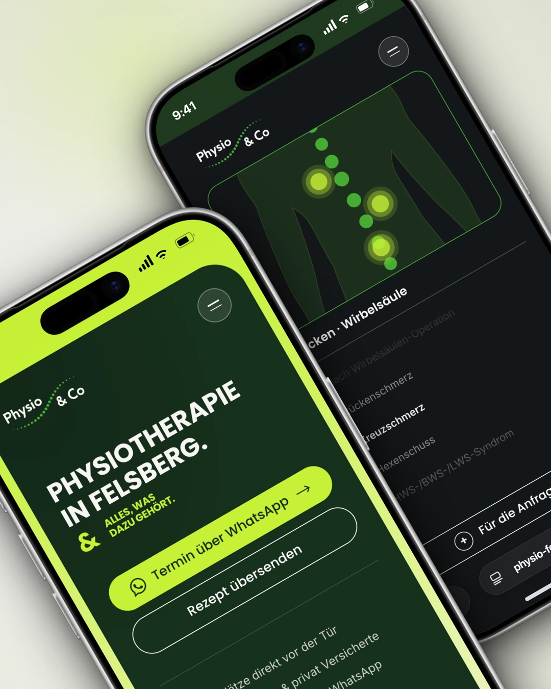 Physiotherapy Website with Scroll-driven Sections