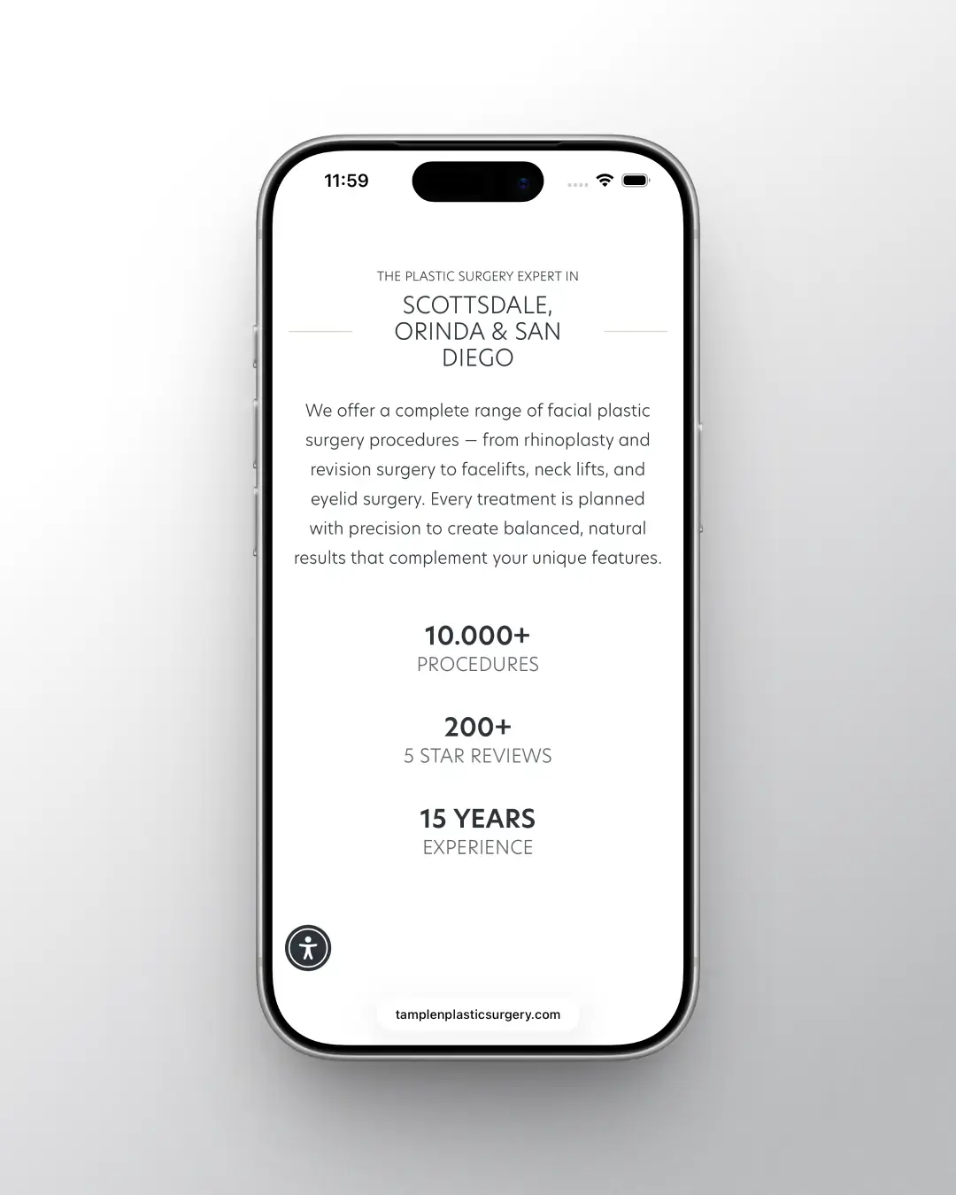 Tamplen Plastic Surgery - Mobile Four Step Process