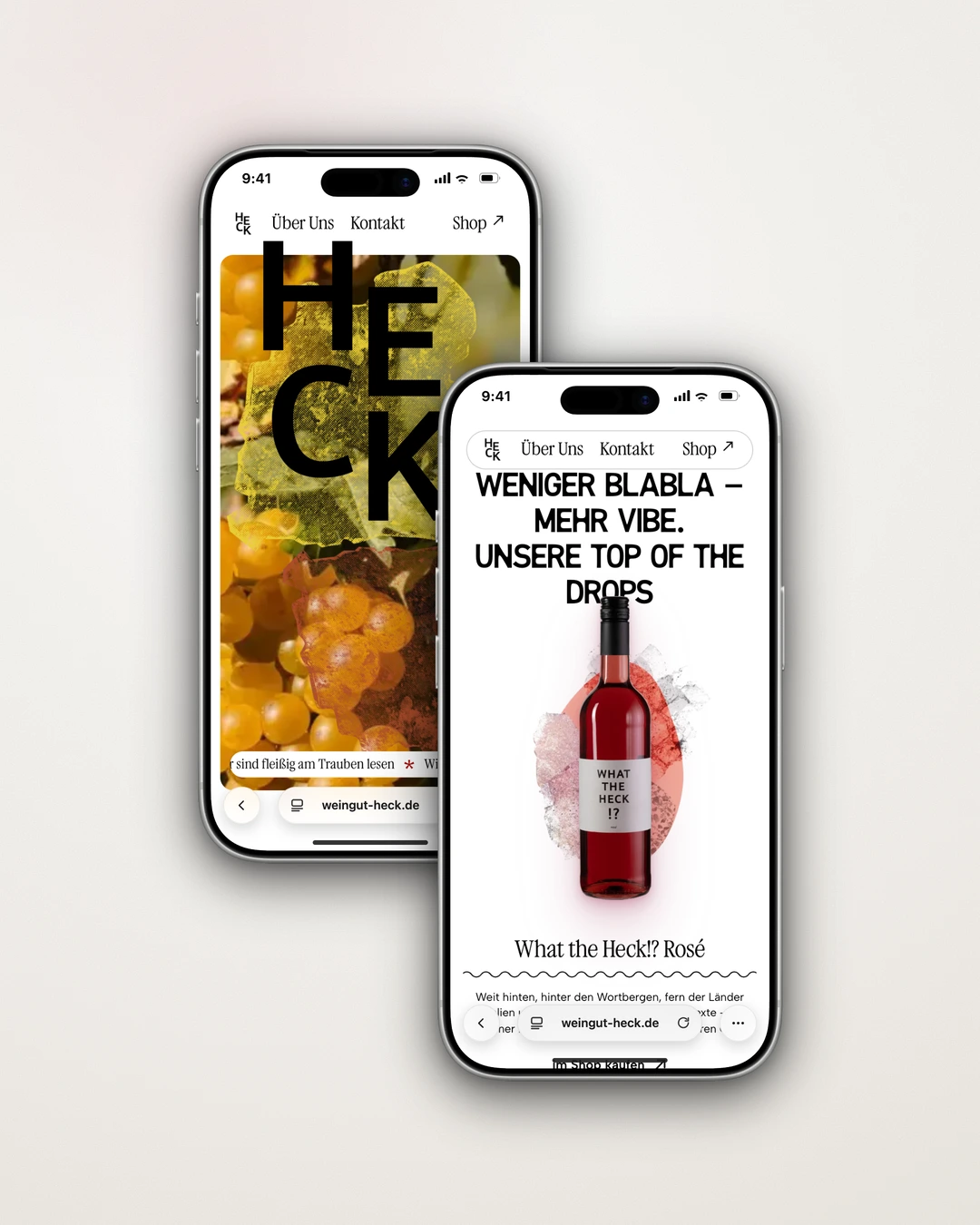 Weingut Heck - Mobile Home Stage and Product Teaser