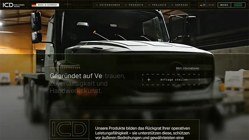 IC Defence website preview