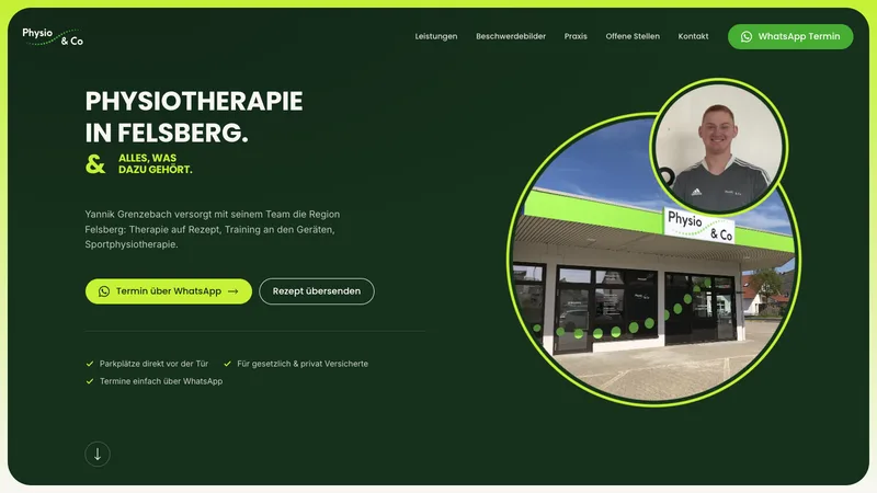 Physio & Co website preview