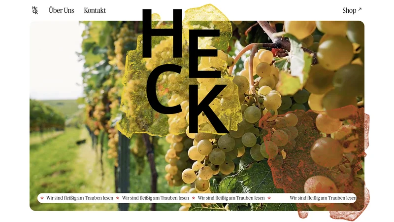 Weingut Heck website preview