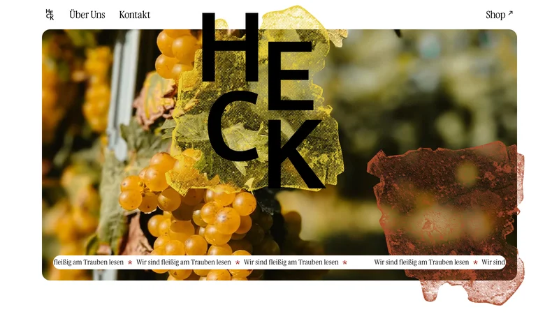 Weingut Heck website preview